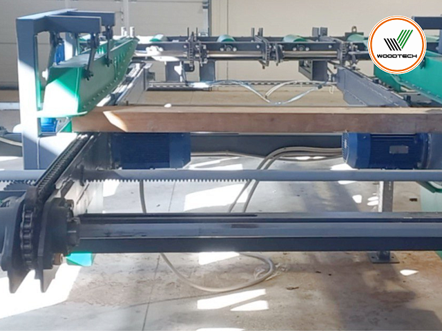 Проходной станок точной торцовки досок (бруса) WOODTECH BTS 160