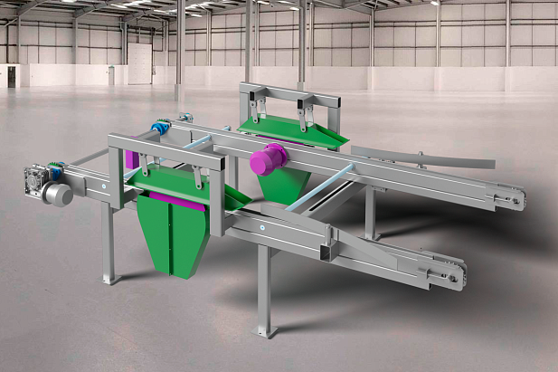 Проходной станок точной торцовки досок (бруса) WOODTECH BTS 160